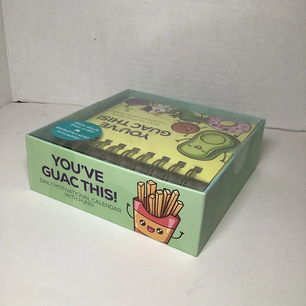 T Marie You've Guac This Perpetual Daily Motivational Flip Desk Calendar New